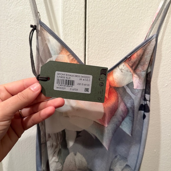 ALL SAINTS Bryony Rosalia Satin Dress (NWT) - Picture 3 of 5